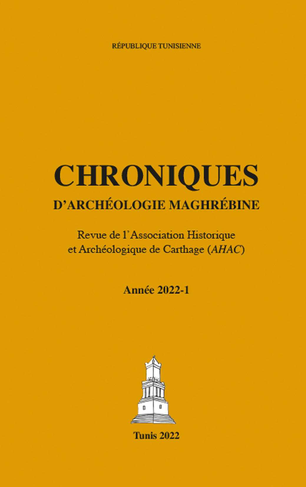 CHRONIQUES D’ARCHÉOLOGIE MAGHRÉBINE